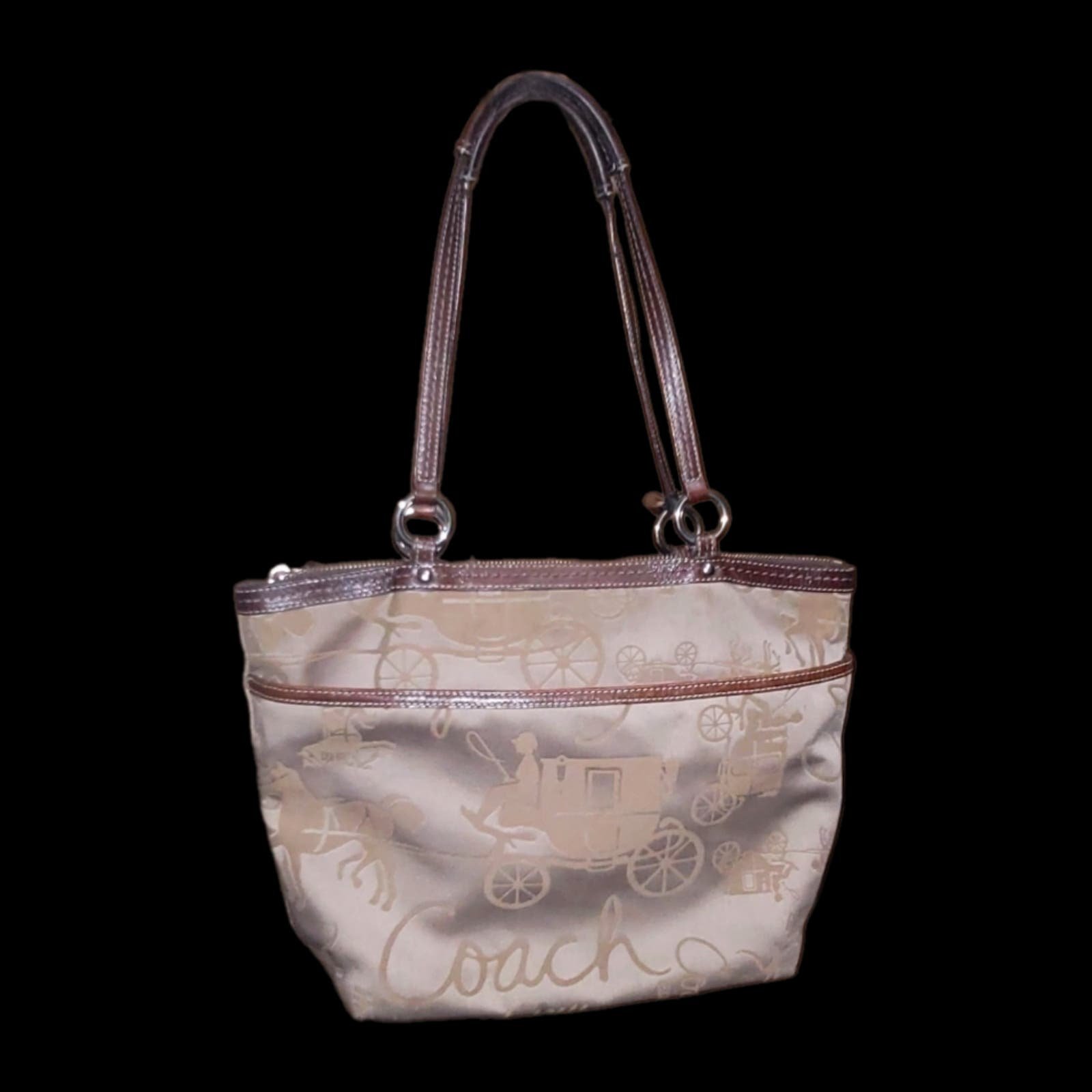 Tan Silky Designer Handbag Purse bQhDcbg50