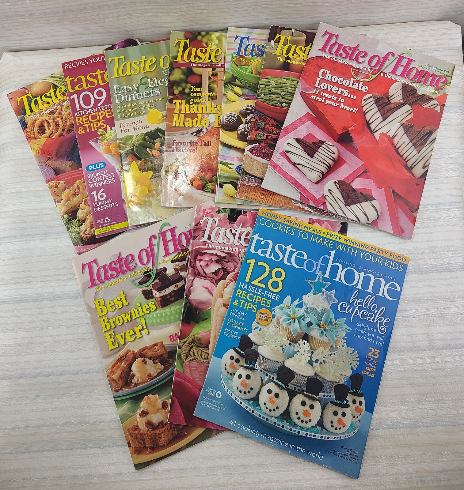 LOT of 10: TASTE OF HOME QUICK COOKING Magazines 2003 to 2009 eREDuNyQZ