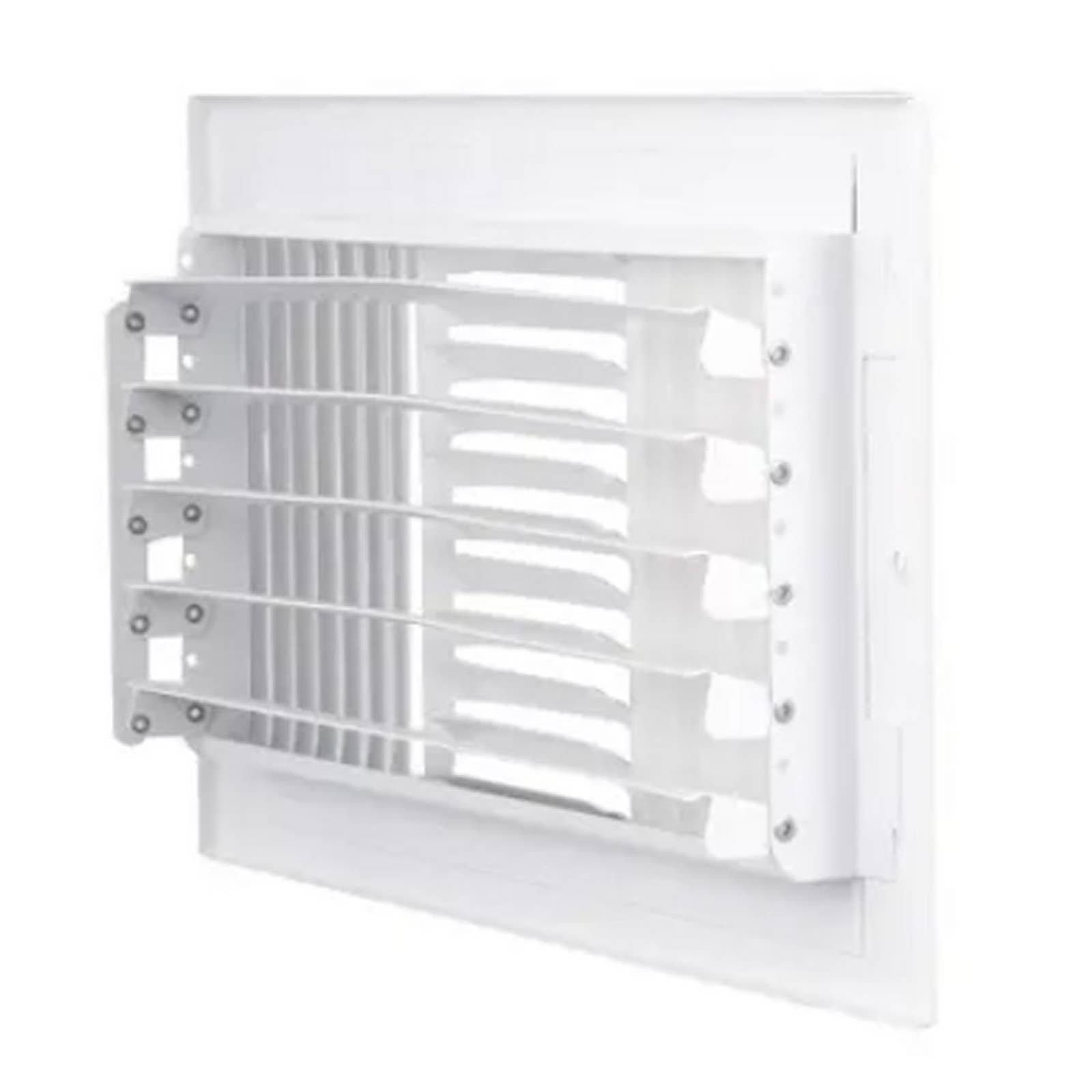 12 in. x 6 in. 3-Way Steel Wall or Ceiling Register Vent, White - Free Shipping G4MQShi9I