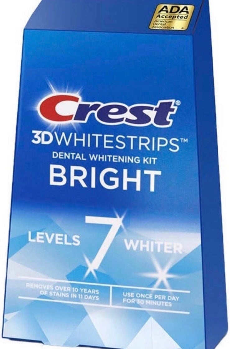 Crest 3D Whitestrips Bright Level 7 acxuvxZ02