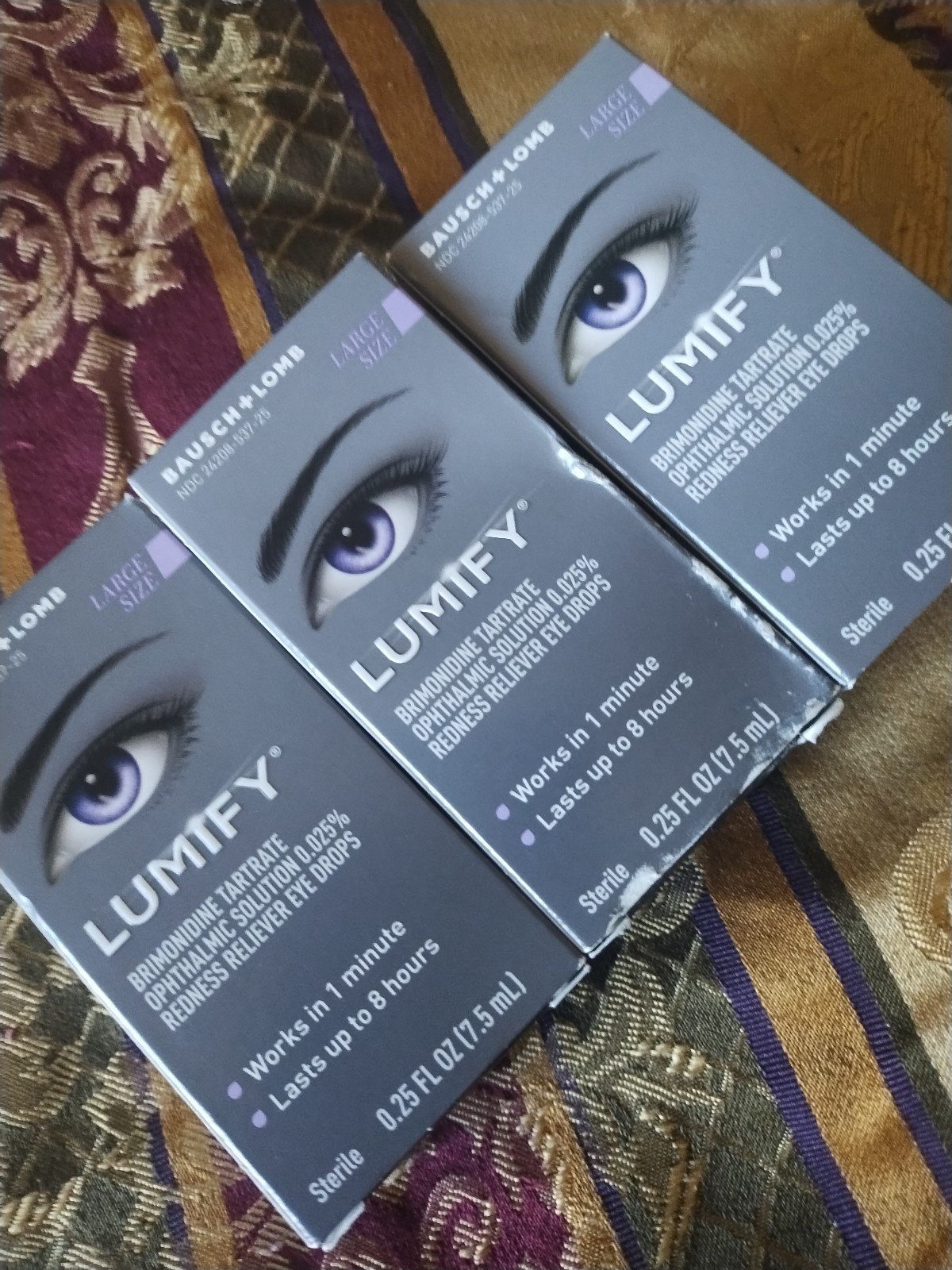 Bausch and Lomb Lumify LARGE 3-Boxes aMviHUsew
