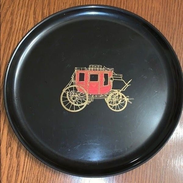 Couroc of Monterey stagecoach serving tray EobUGEPXF