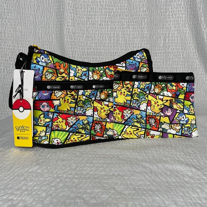 LeSportsac Exclusive Pokémon Hobo Bag with Pouch - NWT B18FRpvMS