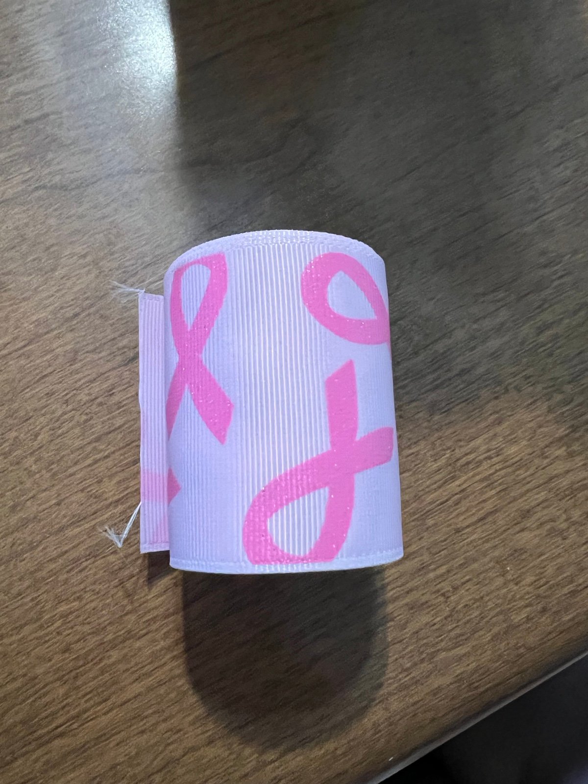 5 Yards Pink Breast Cancer Awareness Ribbon - Grosgrain