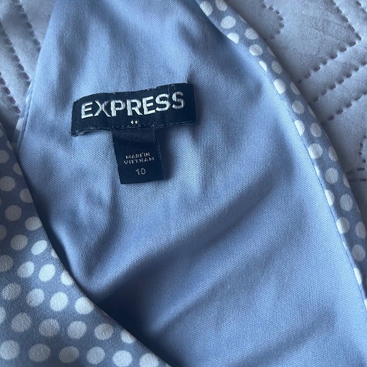 Express Polka Dot Halter Neck Fit & Flair Dress Size 10 b6y1yCofH
