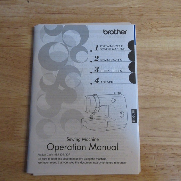 Brother Sewing Machine Operation Manual 885-405/407 eqNc6m64r
