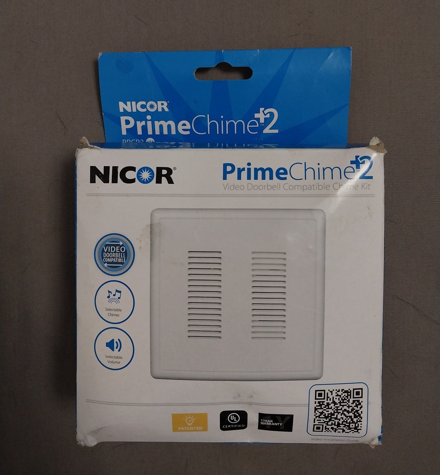 Nicor Prime Chime +2 PRCP2 (Video Doorbell Compatible Chime Kit) Open Box, NEW 2Q4mflh8i