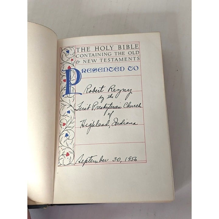 The Holy Bible Book Vintage 1952 Black Revised Standard Version Nelson fv2Ut0lGS