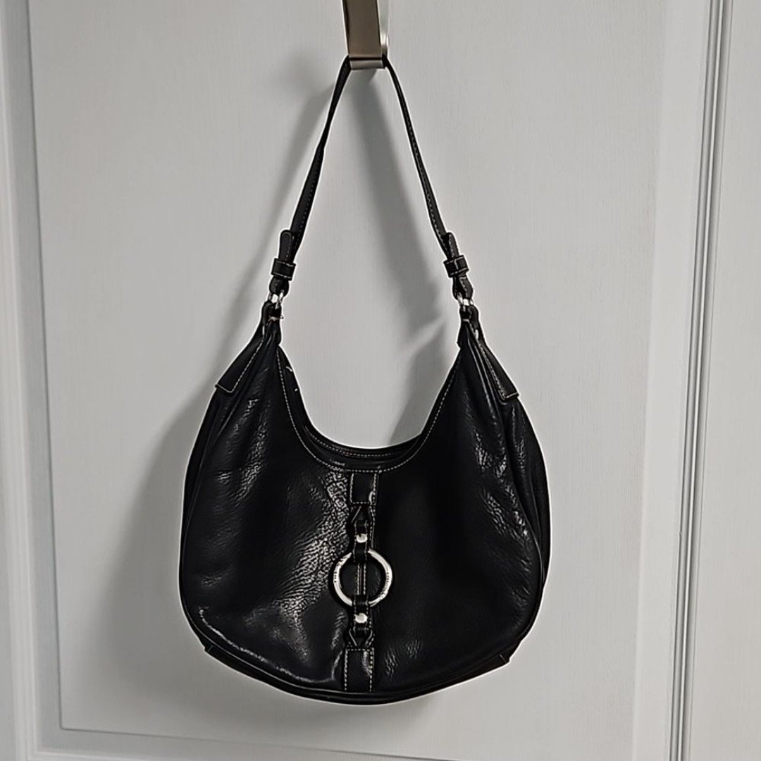 The Sak Black Genuine Leather Hobo / Shoulder Bag / Purse BsM9hp58n