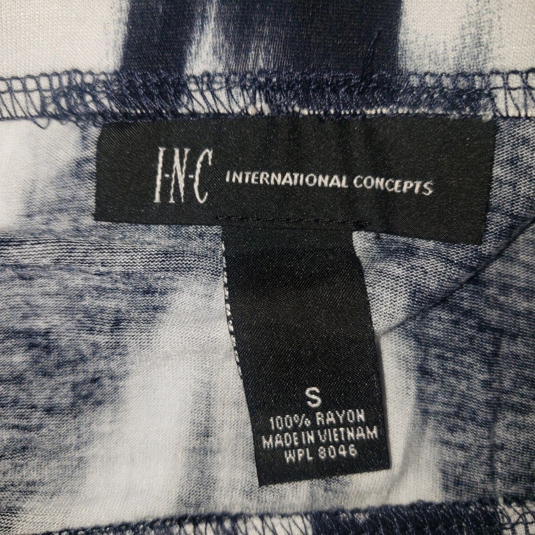 INC INTERNATIONAL CONCEPTS Navy Blue White Sequin Full Length Maxi Skirt Small ffEEvC9kc