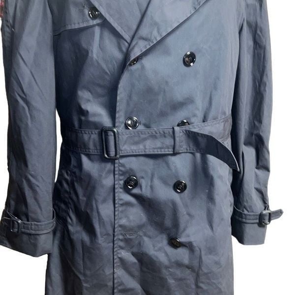 DSCP Defender Collection All Weather Coat Navy Double Breast Trench Women 44R 3sdtPKPHZ