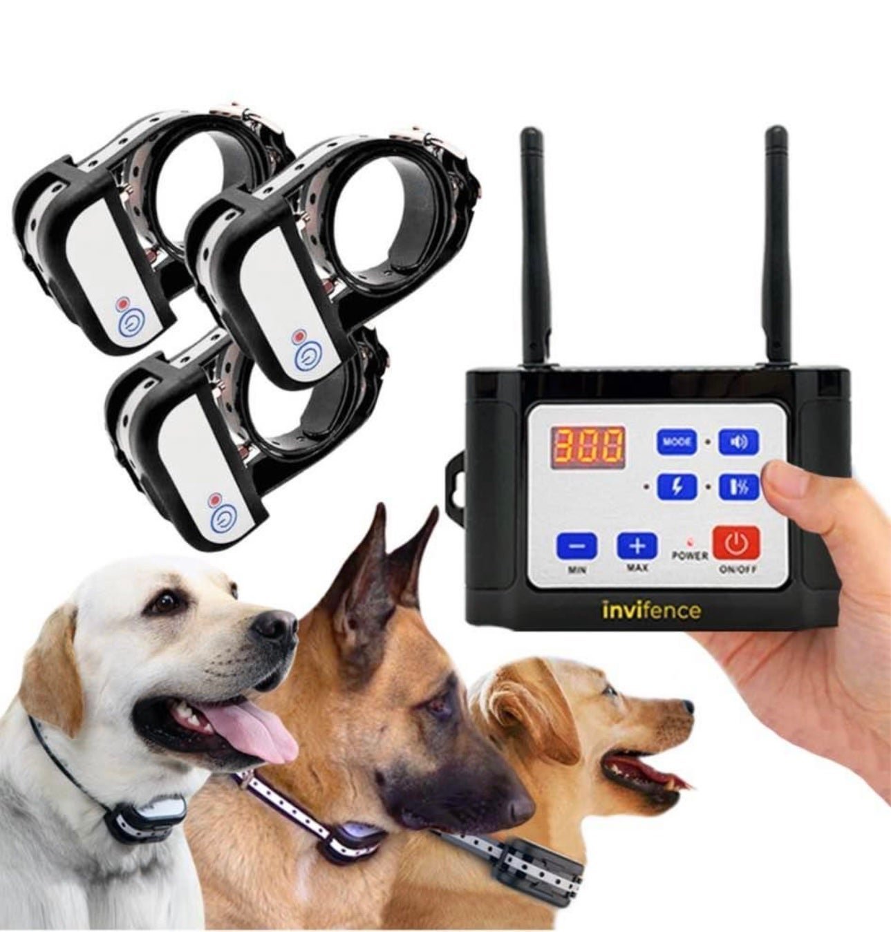 2 in 1 Petkitshop Wireless Dog Fence & Training Collar(