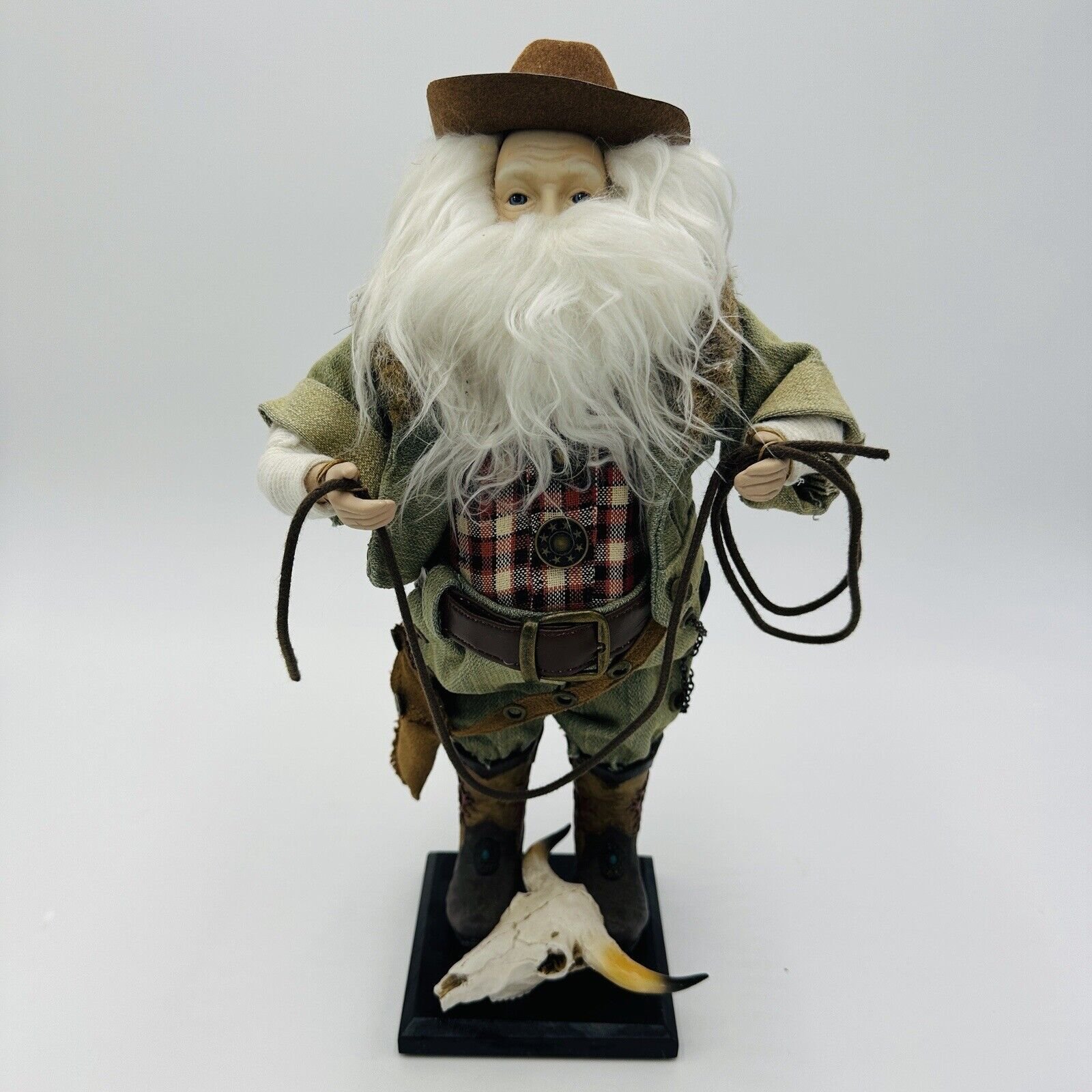 Santa Doll Figurine Western Cowboy 13