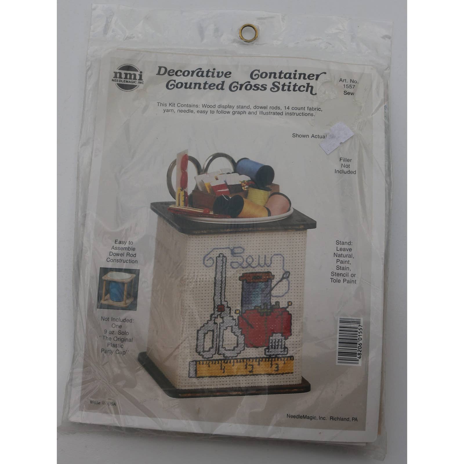 Needle Magic Inc, Deco Container Counted Cross Stitch Kit, Unopened, Solo Cup 2xhmvrkr2
