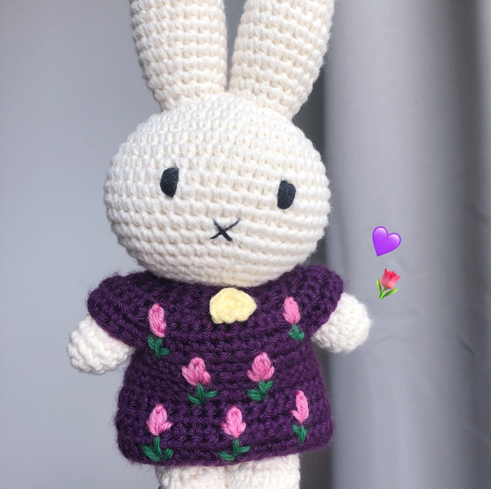 Handmade Crochet Clothes Tulip Dress Outfit for Just Dutch Miffy Bunny Rabbit FJQgdsfGS