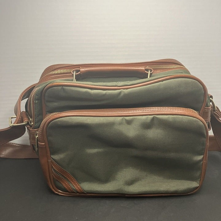 Vintage 3 Compartment COAST S-1 GN Brown/Green Shock Absorber Camera Bag 24tl9TbmN