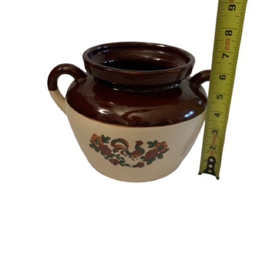 McCoy Crock Pottery with Chicken Rooster Design 1fEqNnW8L