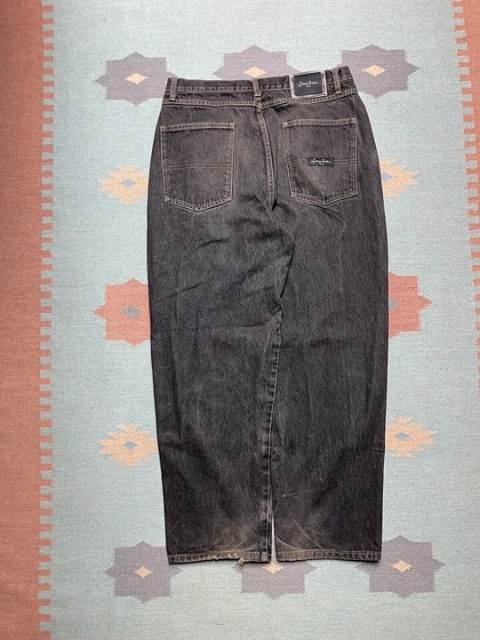Vintage y2k baggy jeans Sean John wide leg black grunge