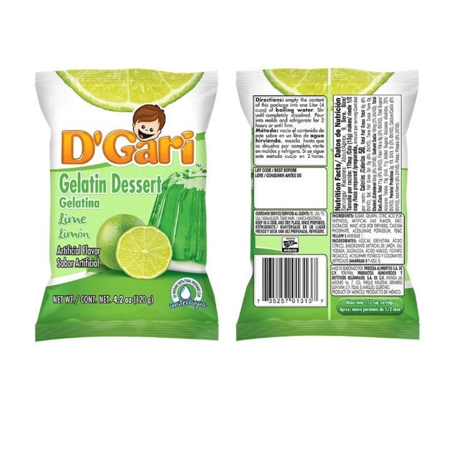 D Gari gelatin 10 pack lemon  flavor dLSqi5Hx3