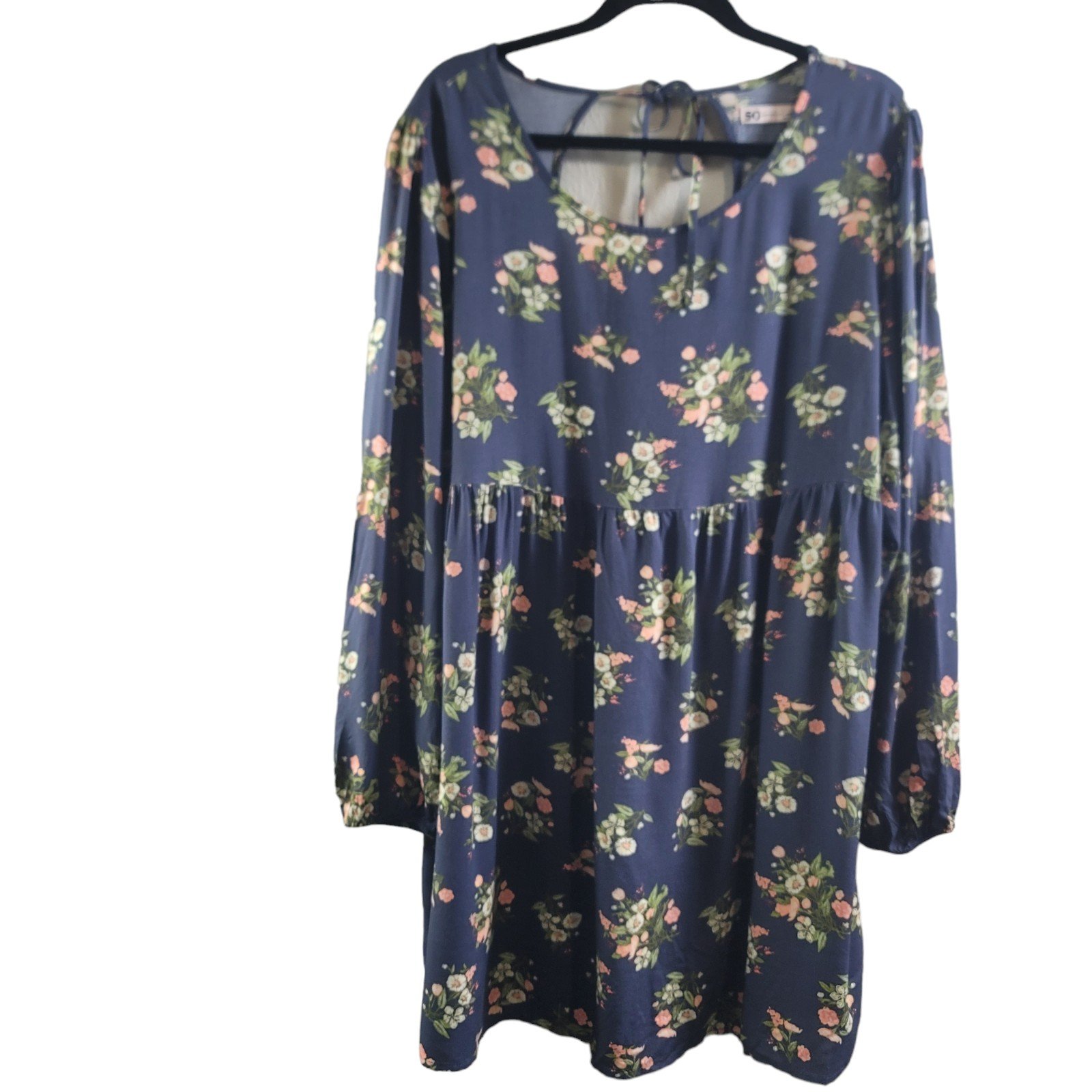 NWT So Women´s Floral Mini Dress Sz XL GfJXNTriv