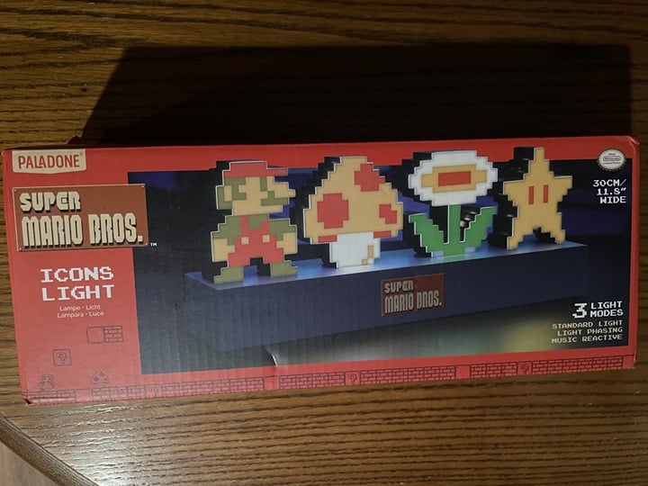 Paladone Super Mario Bros Icons Light 6I2D6TccQ