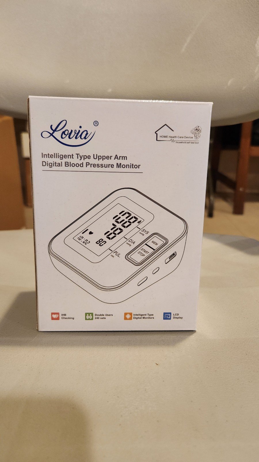 Lovia Intelligent Upper Arm Digital Blood Pressure Monitor B07 Unused f0X8jUzZi