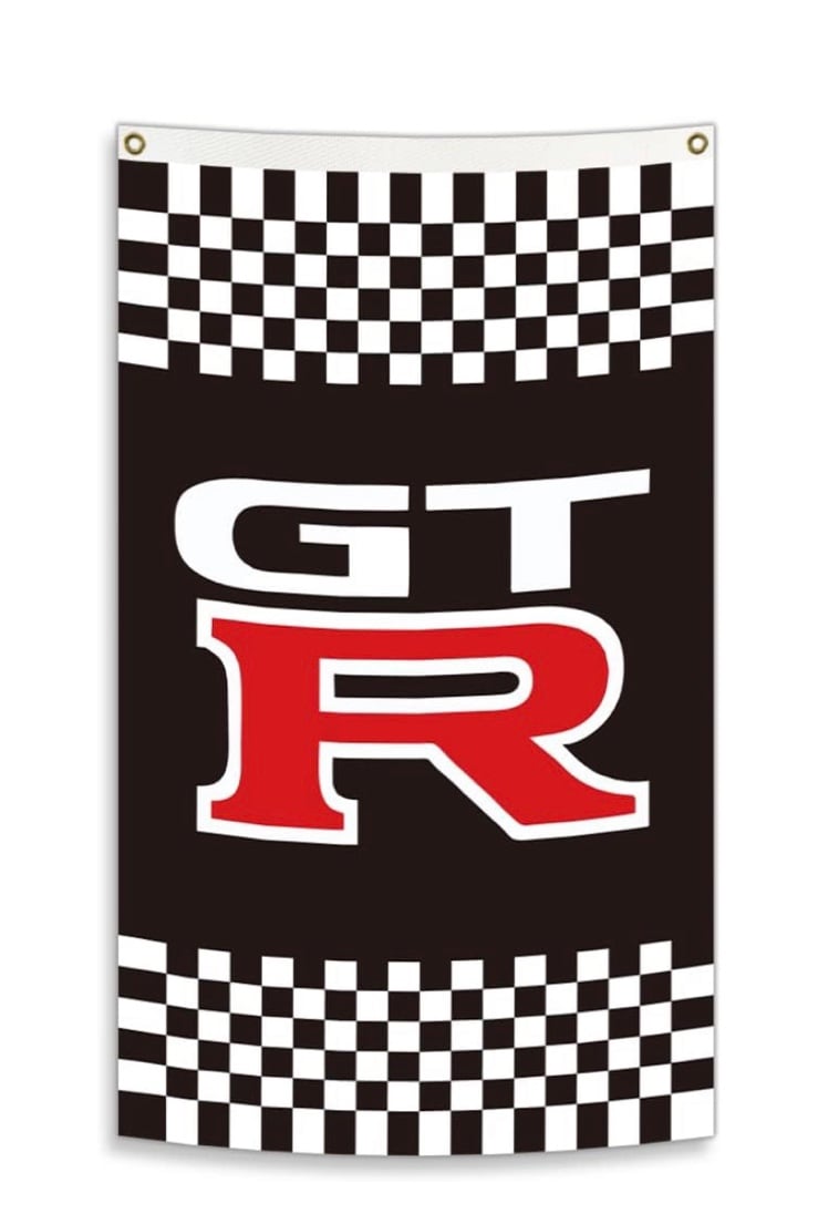 Nissan Skyline GTR Logo 3x5 ft Flag Car Racing Sign HKS JDM Nismo Datsun Banner CMdbc47wj
