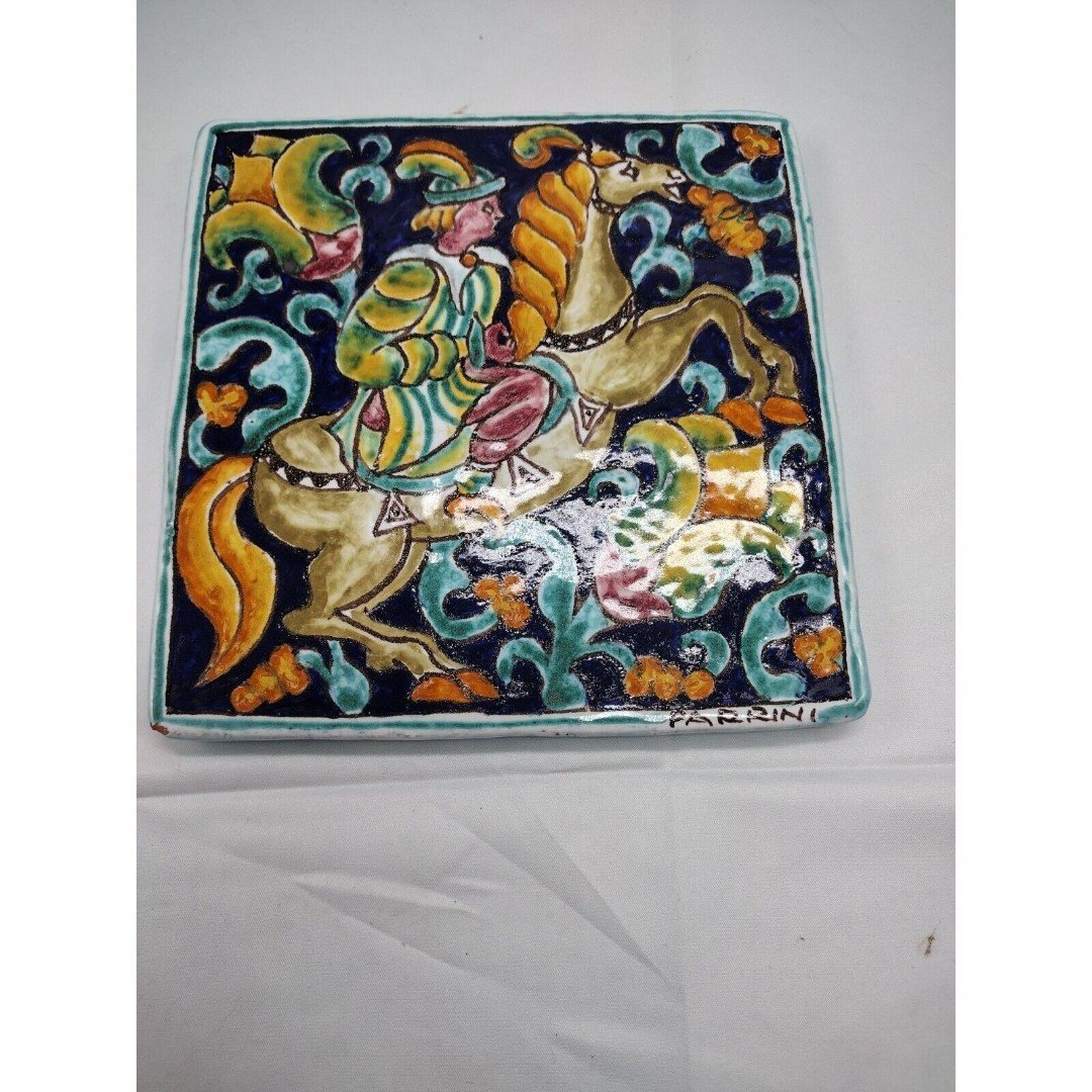 Ceramiche D´Arte Parrini Italian Tile Handmade Collectible Art dymfeGwAq