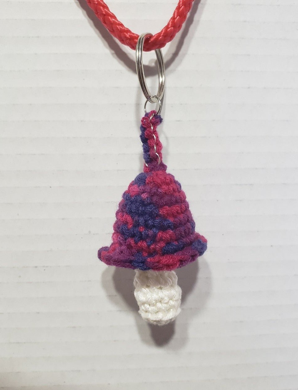 Handmade Crochet Mushroom Toadstool Keychain cQR6v6EhM