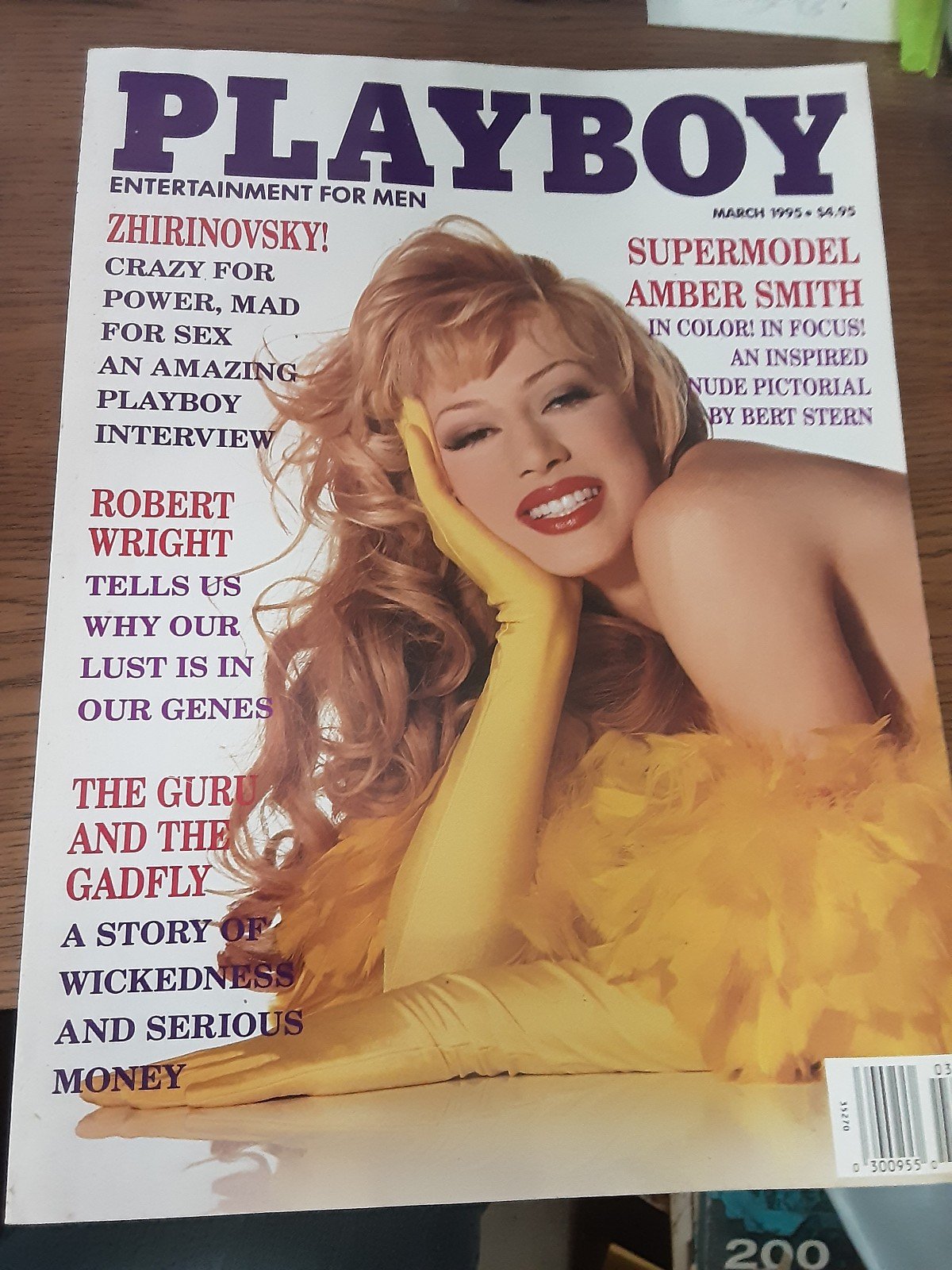 Playboy Magazine March 1995 Amber Smith Cover Stacy San