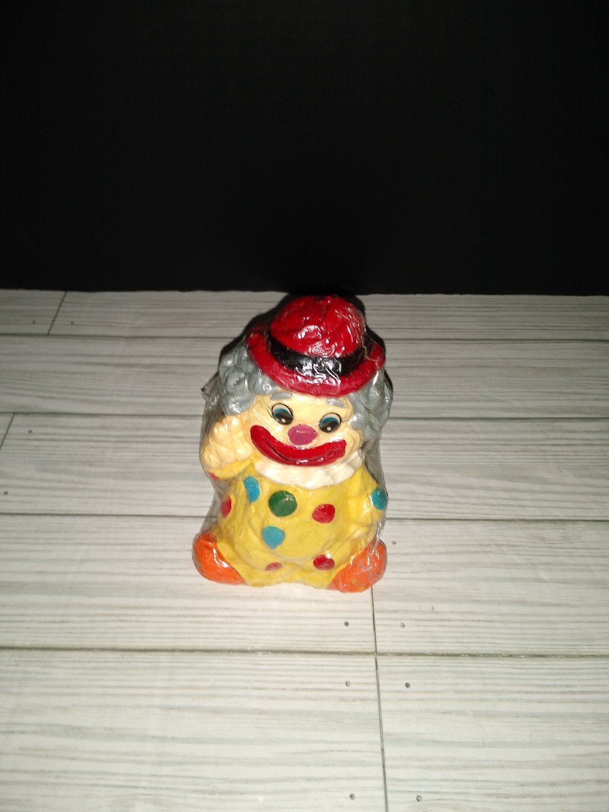 Vintage Peace Clown Art Decorative Candle Made In Hong Kong 5½in Tall 4ZQw0MFks