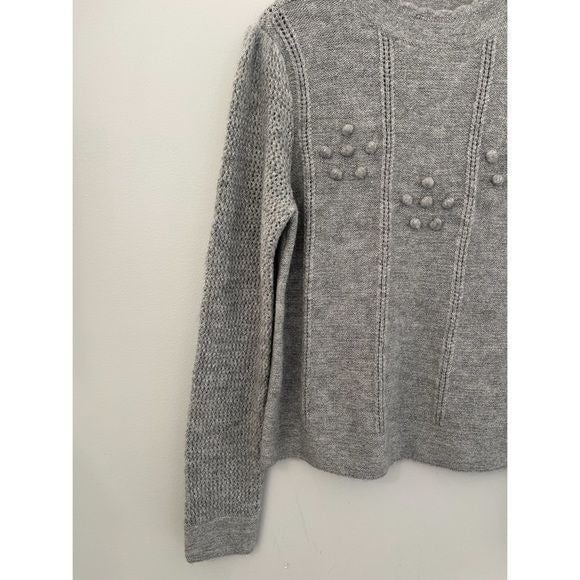 LC Lauren Conrad Puff Sleeves Sweater Women’s Silver Size Small G6xmi8GTt