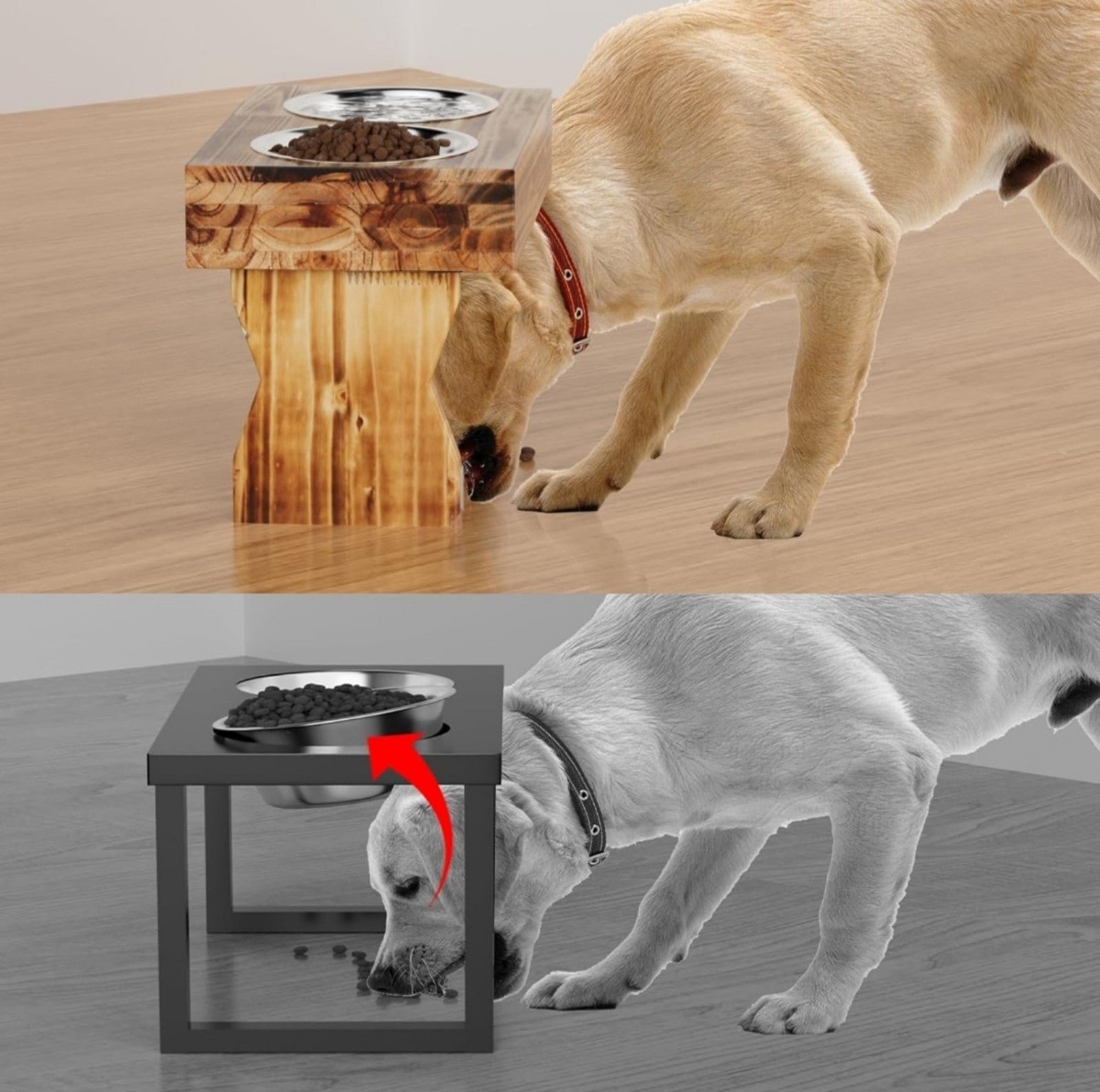 Elevated Dog Bowls Raised Dog Bowl Wood Dog Feeding Station gEy2JZEG0