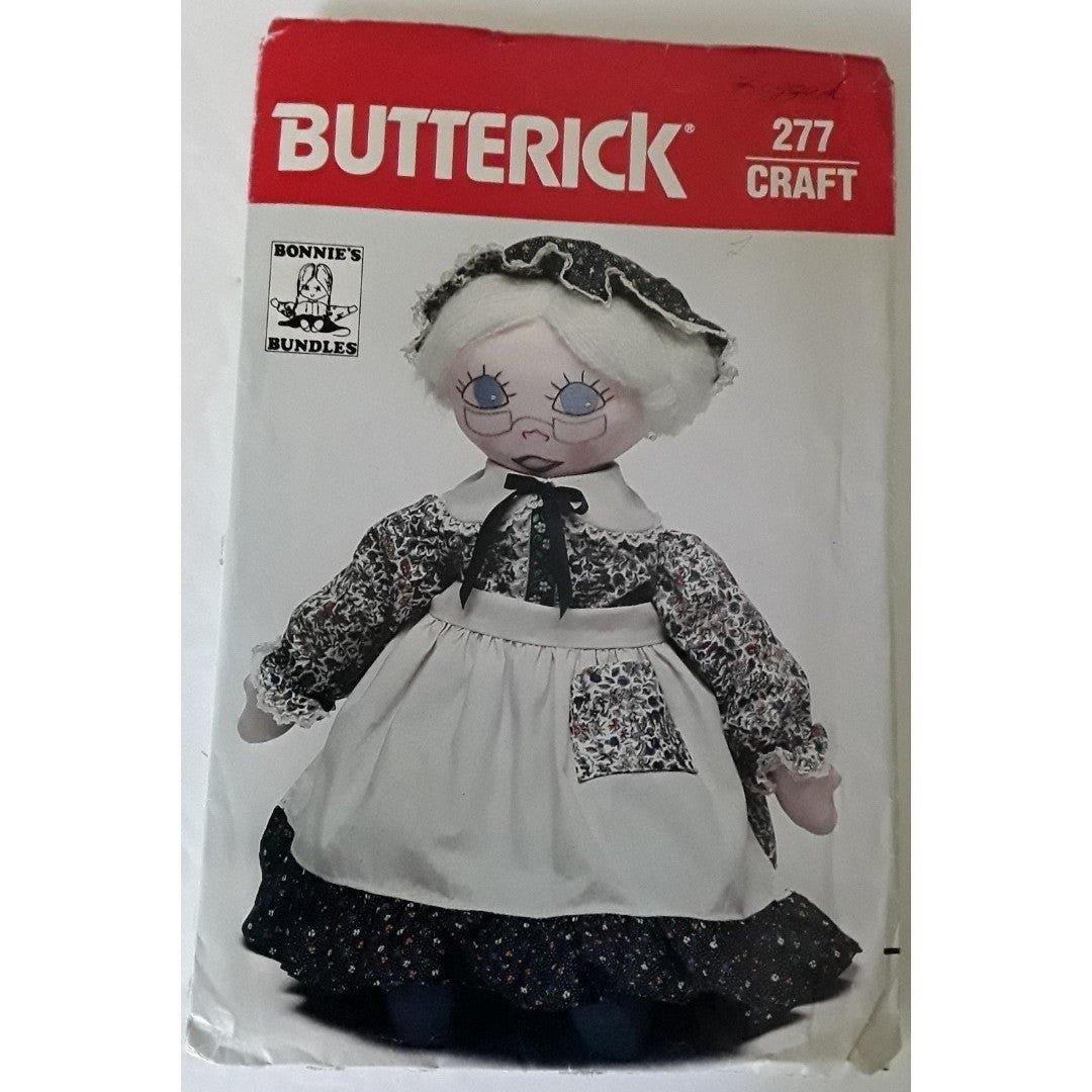 Butterick Craft Pattern 277 Bonnie´s Bundles Doll Pattern D9Eow9YJU