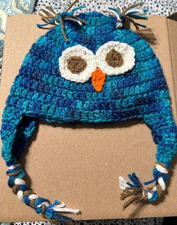 Crochet Owl Hat 7xmuCdxuw