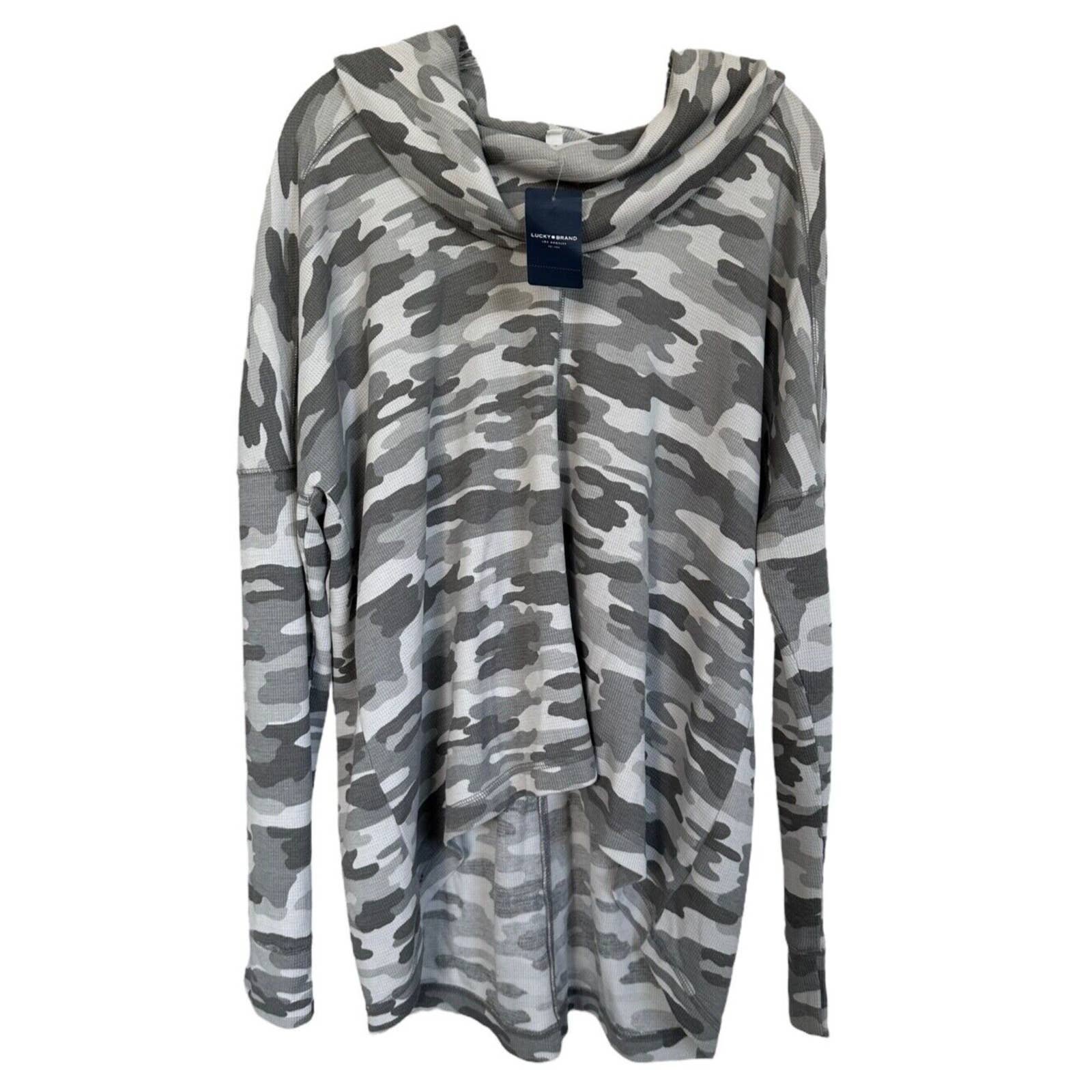 Lucky Brand Women´s Camouflage Cowl Neck Thermal W