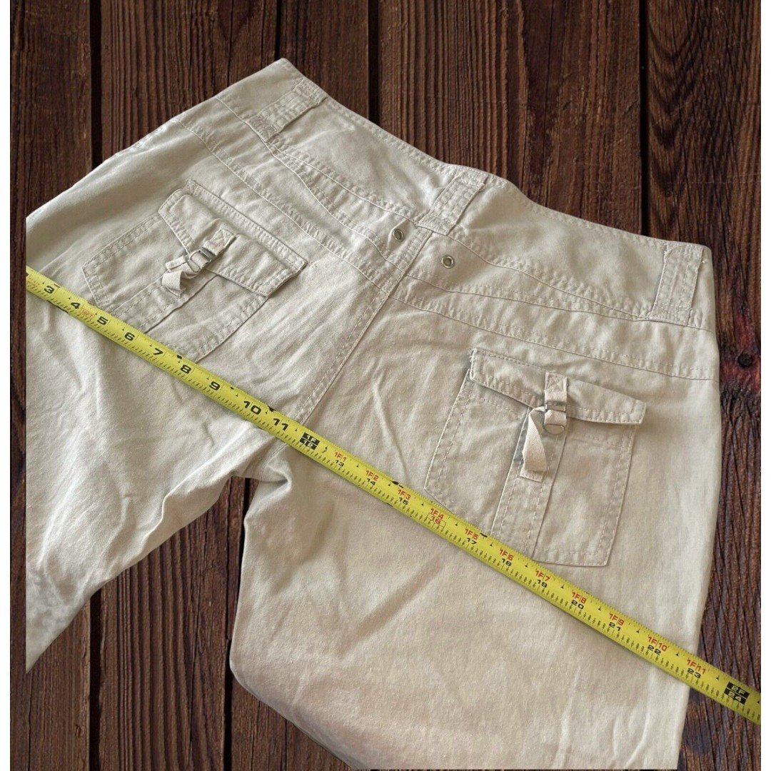 RDOLL Brand Linen Cotton Blend Cargo Capri Pants Women’s 13/14 4cyob7vbH