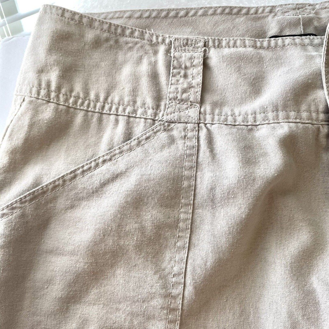 RDOLL Brand Linen Cotton Blend Cargo Capri Pants Women’s 13/14 4cyob7vbH