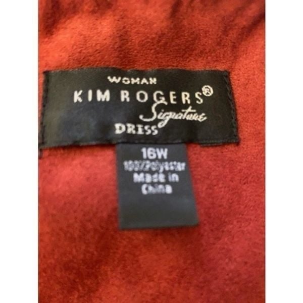 Kim Rogers Rust Color Faux Suede Zip Up Jacket fxieA9LsR