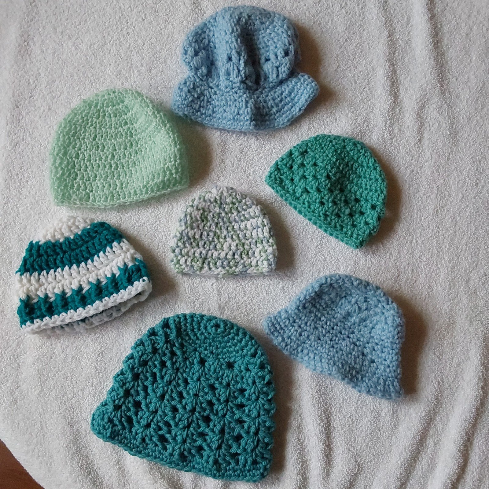 Infant Baby Handmade Crocheted Beanie Caps 9iRGvpapP