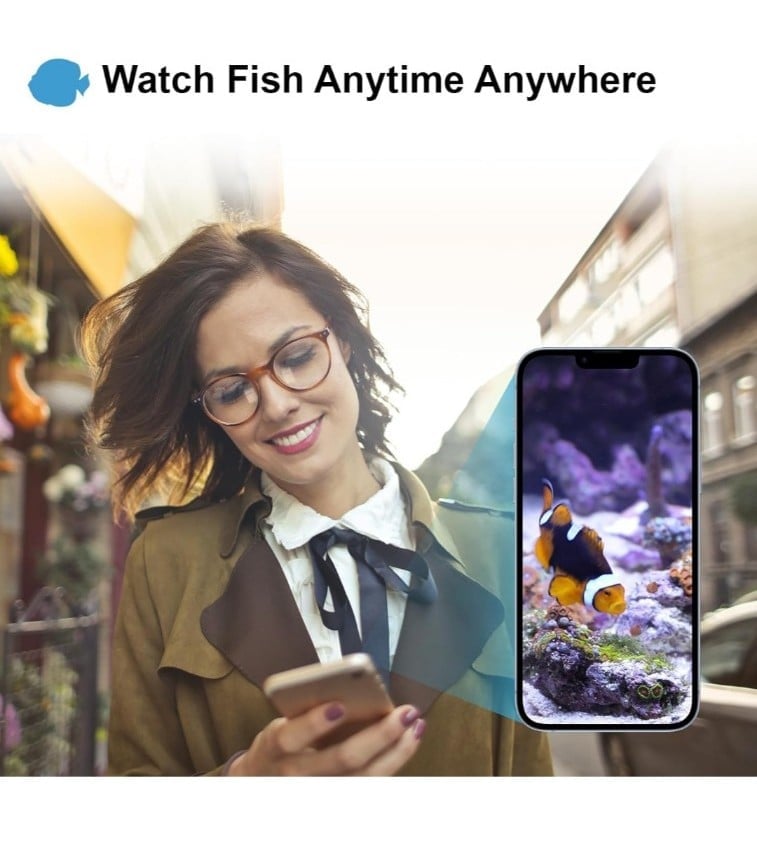 Smart Fish Feeder with Camera Brand New EzBBm3I4U