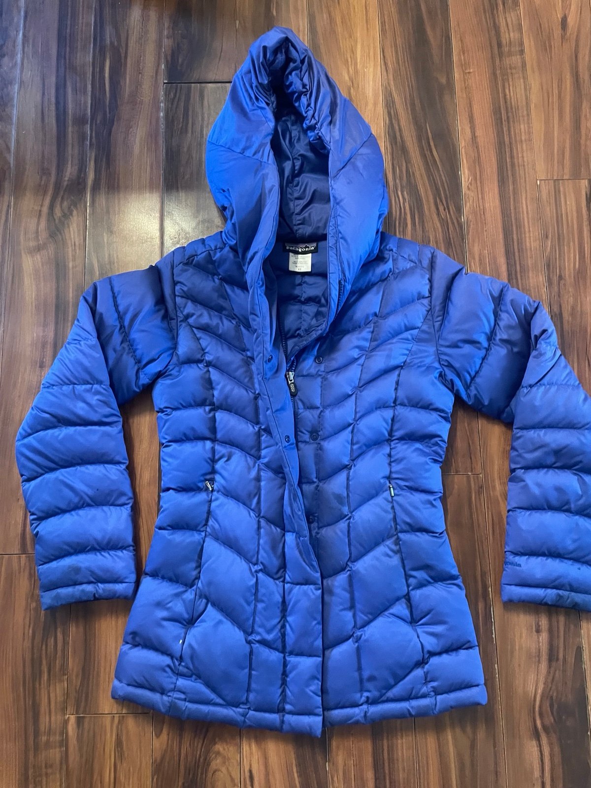 Patagonia Goose Down Blue Puffer Jacket Size -XS cyNrDg