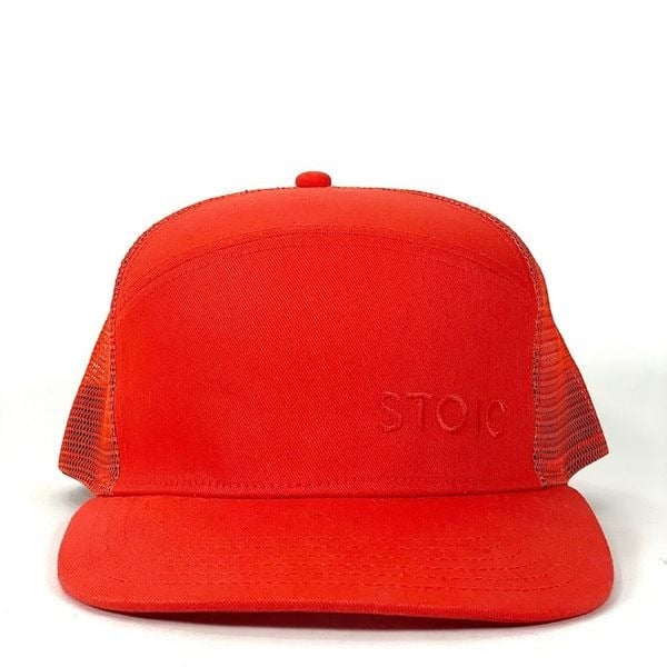 STOIC Panel Hat Florescent Orange Mesh Snapback Adventure Cap GbyWwp4nM