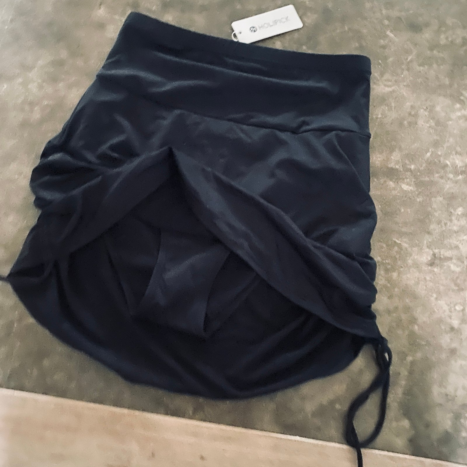 Holipick Women´s High Waisted Swim Skirt Tummy Control Ruched Drawstring Swimsui fJ2prihyN