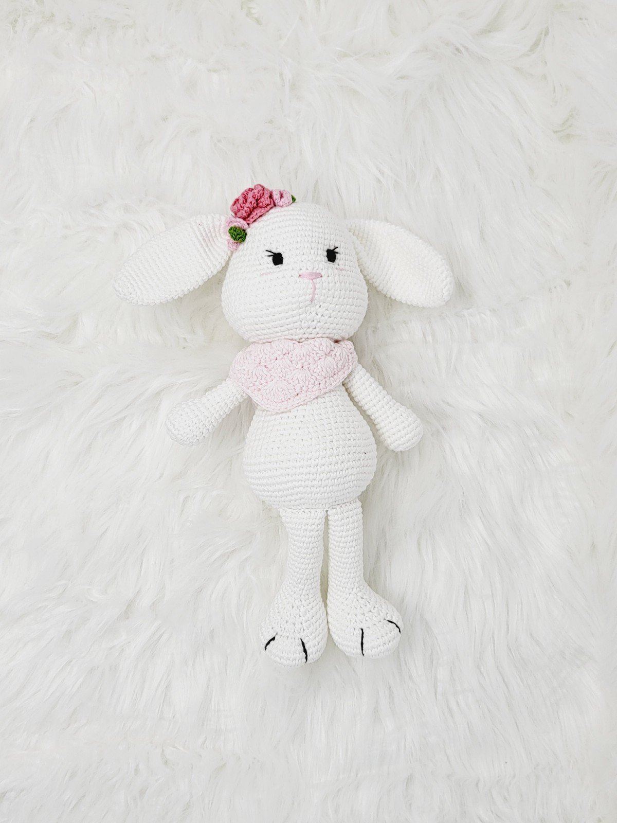 Bunny white medium crochet DpN0ijbKW