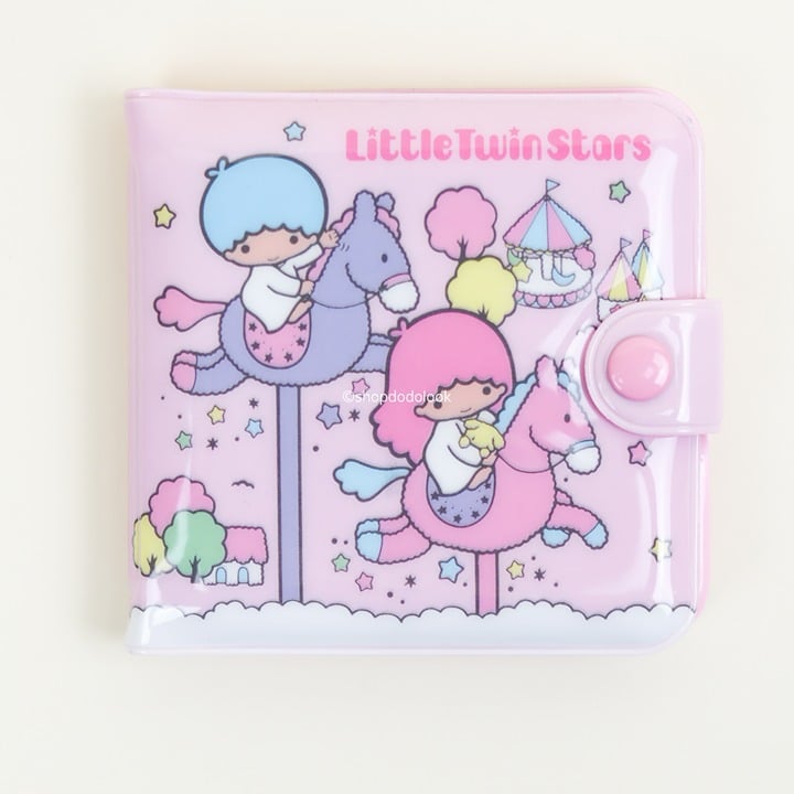 Sanrio Little Twin Stars Carousel Pink Vinyl Retro Wallet 4oJzDsR8f