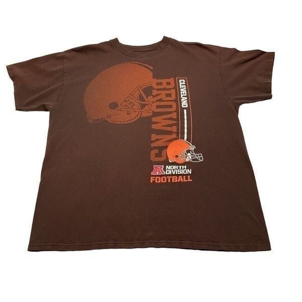 NFL Cleveland Browns T Shirt Men´s Large Brown Large Front Graphic F46HqkgEV