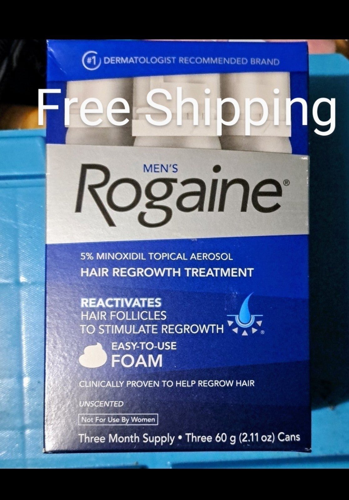 Mens Foam Rogaine 3 month treatment msrp $77 0kGHxCYJR