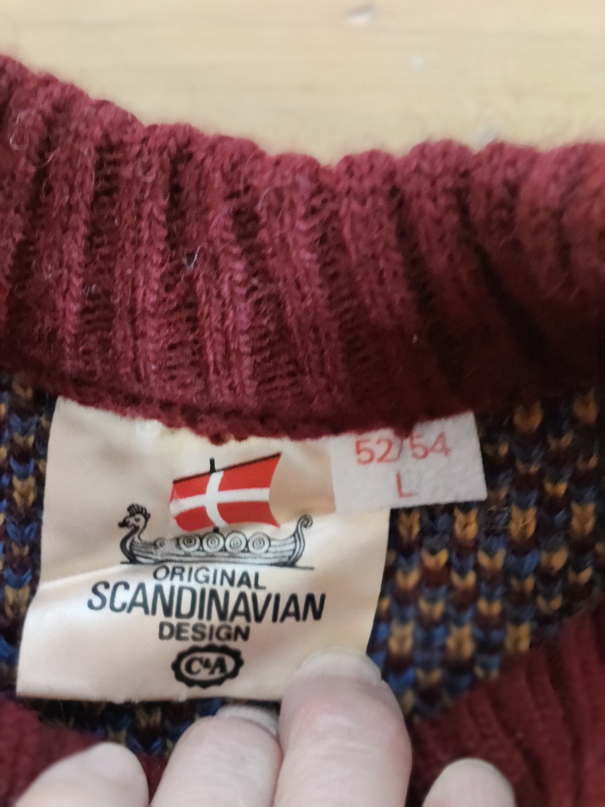 vintage wool sweater men´s large, xl, heavy weight, made in Denmark Scandinavian GgtQdplgL