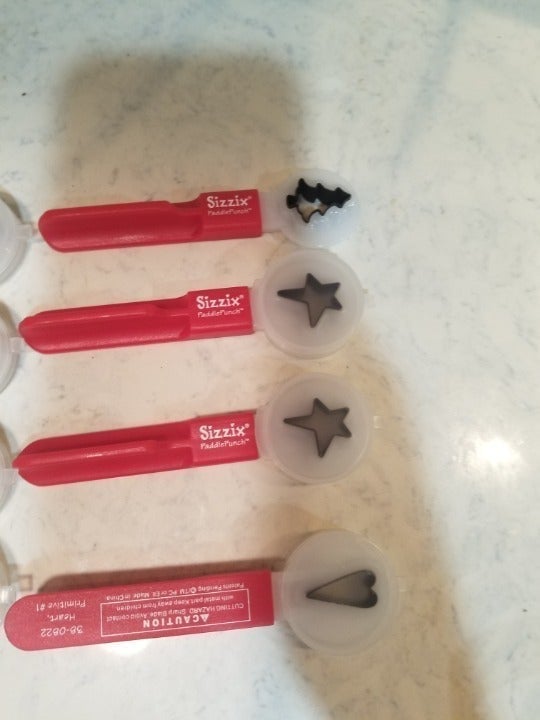 9 Sizzix Paddle Punches Like new dKedAD1AR